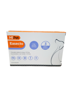 MiPet Easecto Small 20mg Tabs For Dogs (5kg - 10kg) pk3